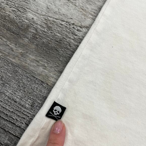 Marc Ecko Skulls Snake Floral Tattoo Graffiti‎ Mens XL White Streetwear T-Shirt - Picture 7 of 8